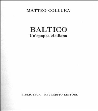 Il frontespizio della versione cartacea di Baltico